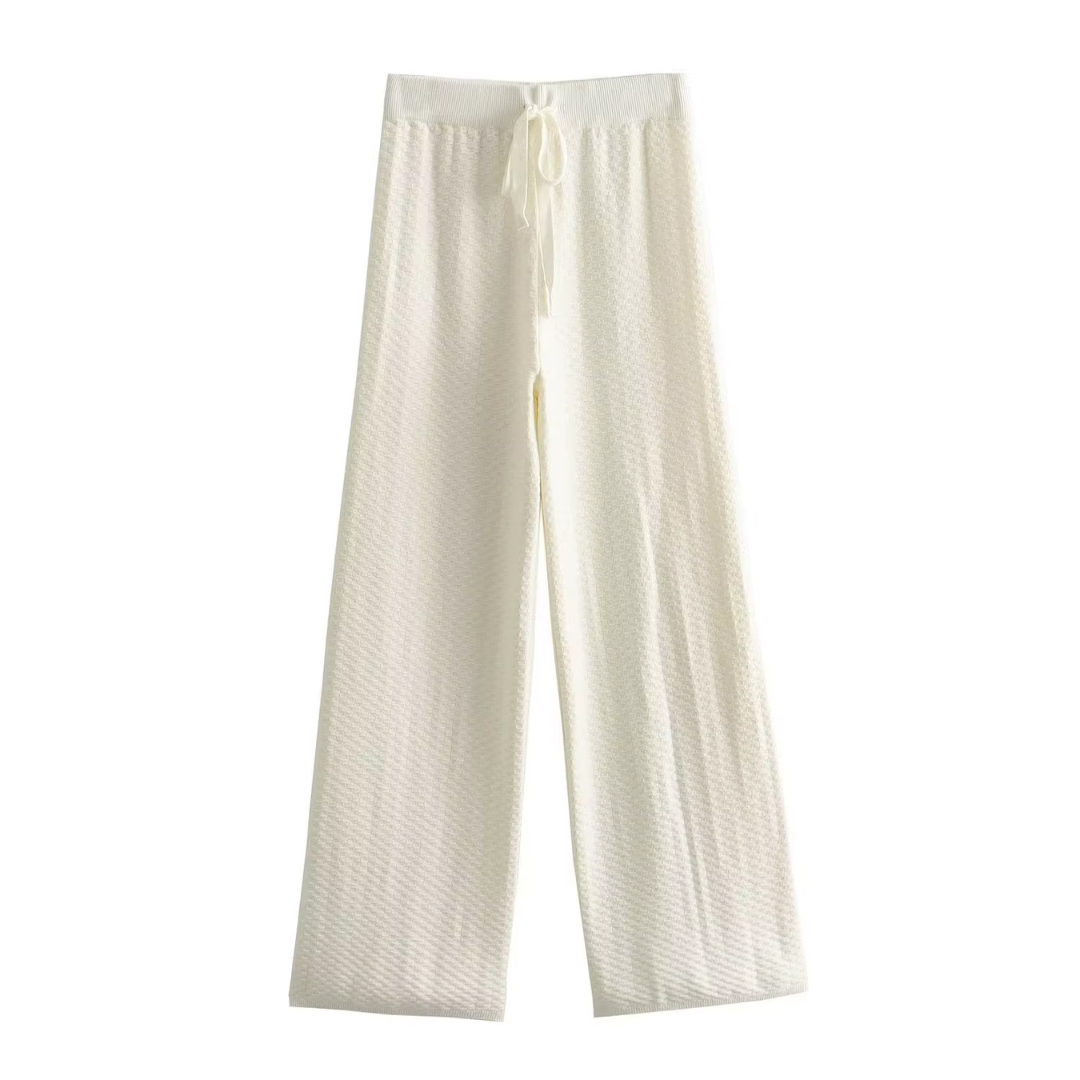 100% Wool Wide-Leg Pants