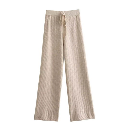 100% Wool Wide-Leg Pants